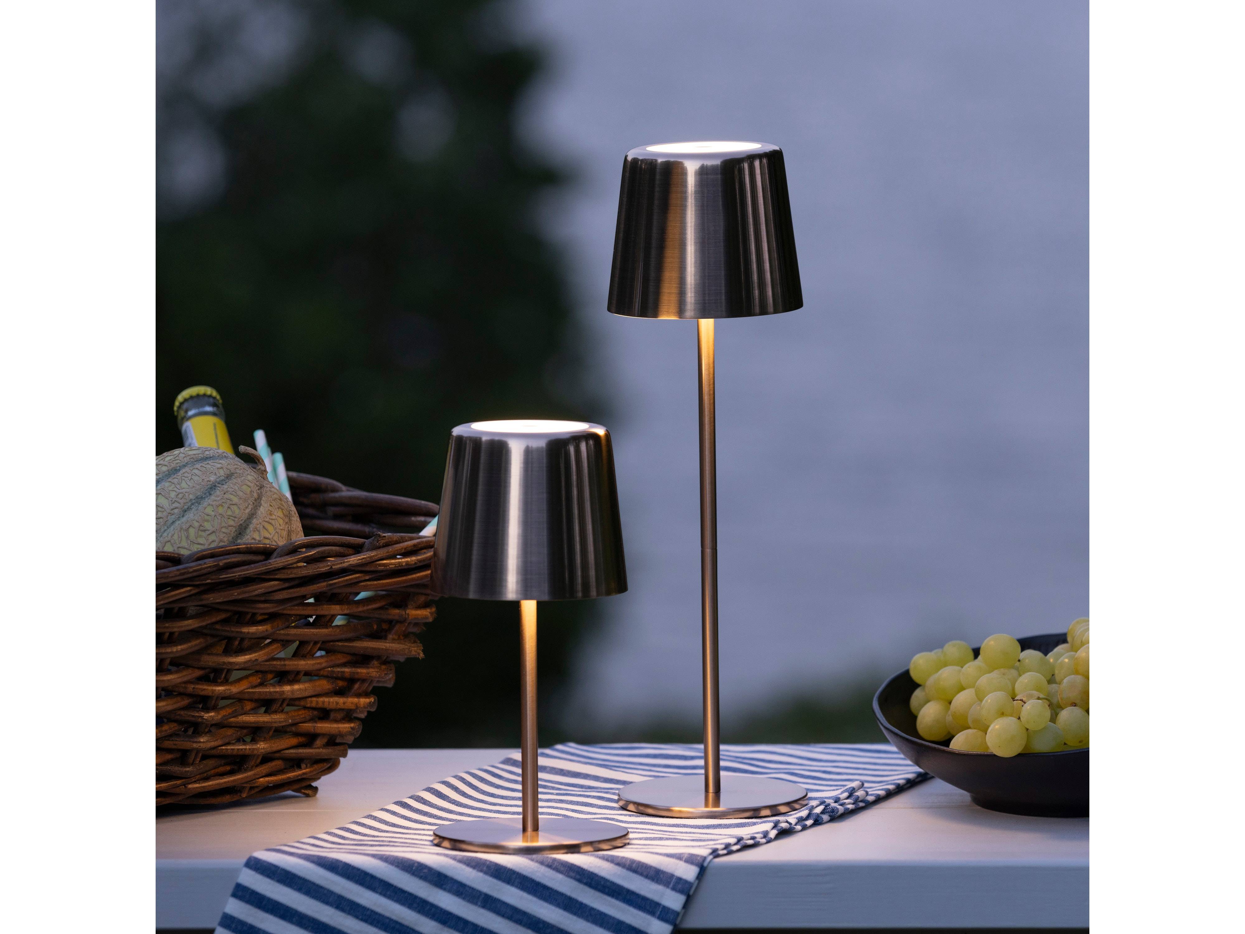 BRILLIANT LED-Akku-Tischleuchte Xaana, 4W, 300lm, CCT, Kupfer-hell