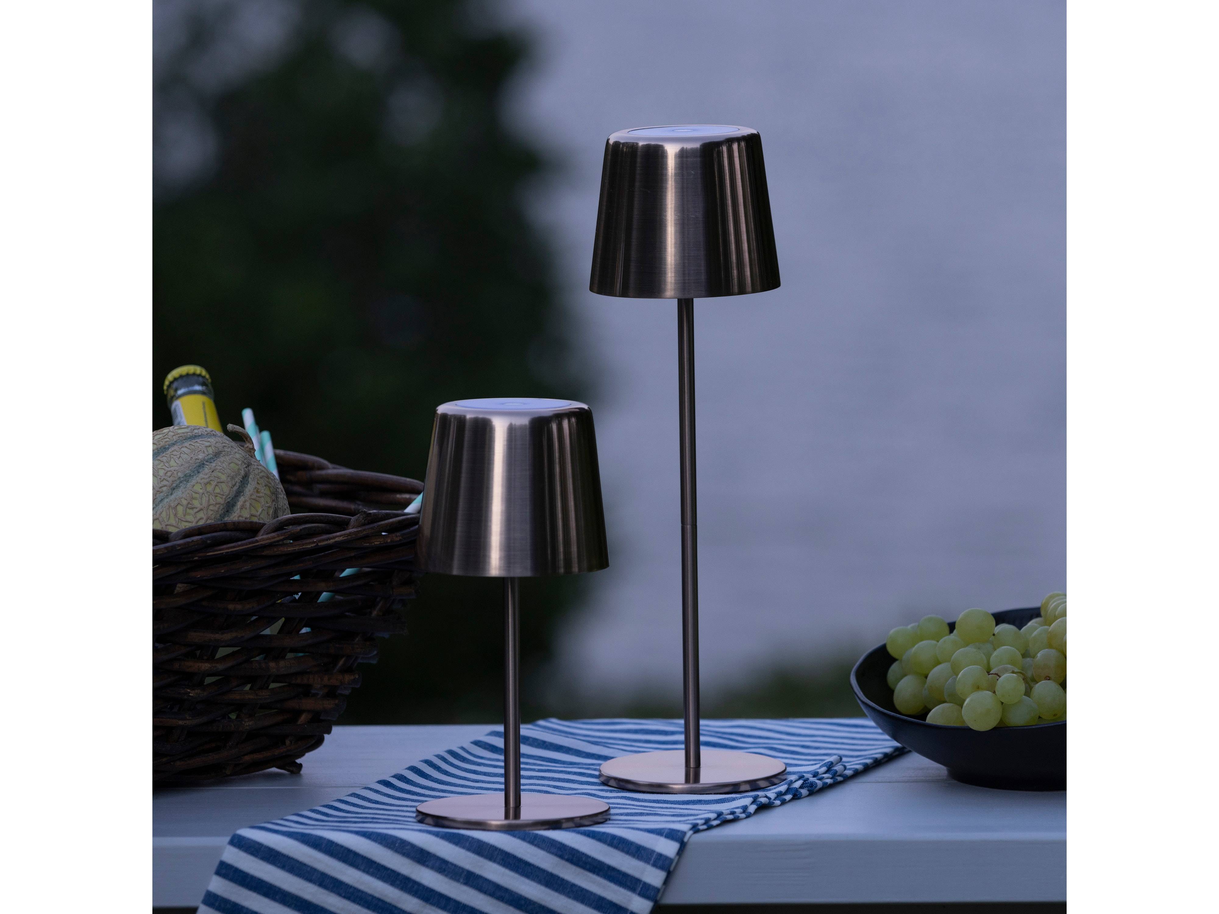 BRILLIANT LED-Akku-Tischleuchte Xaana, 4W, 300lm, CCT, Kupfer-hell