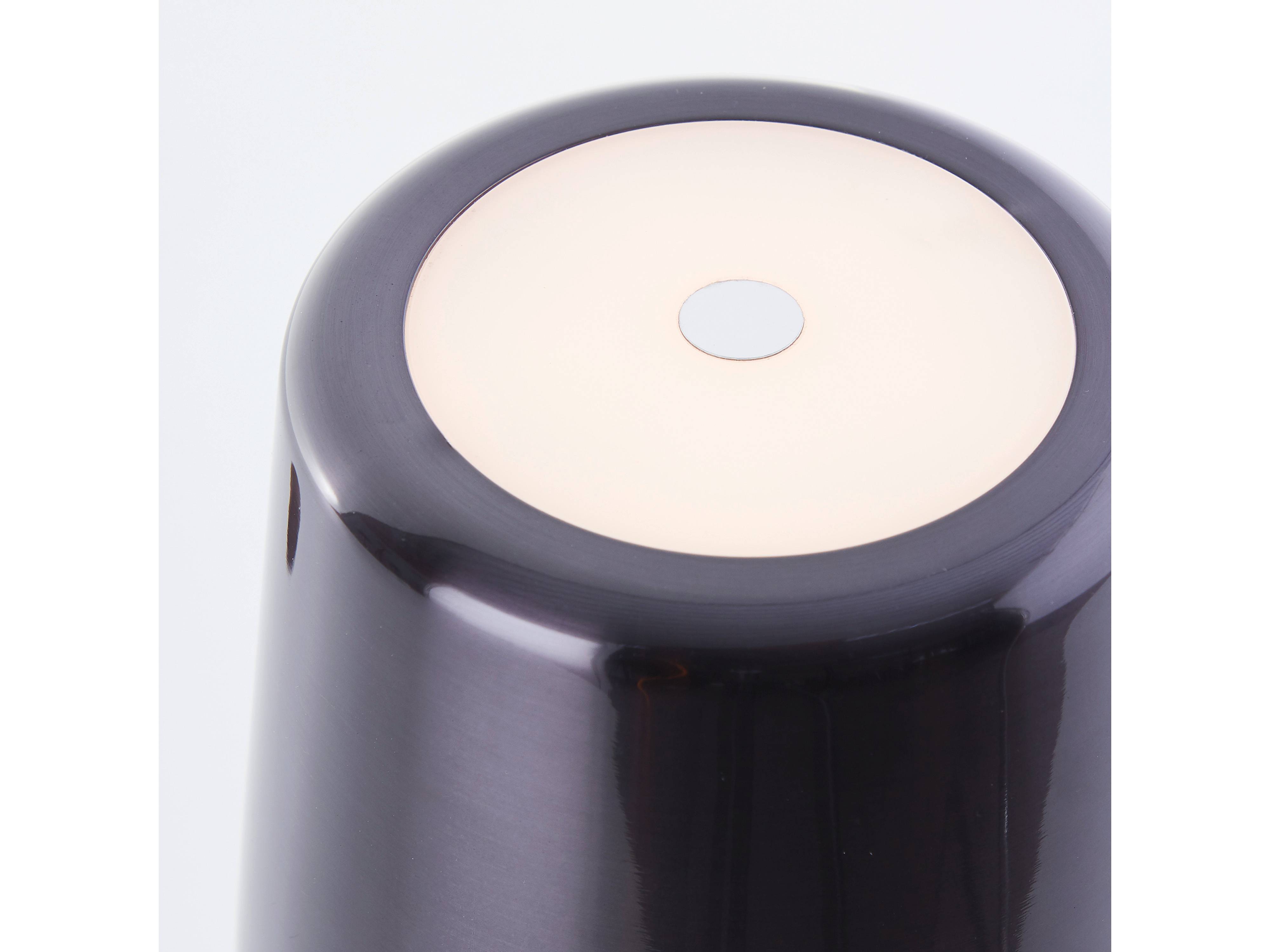 BRILLIANT LED-Akku-Tischleuchte Xaana, 4W, 300lm, CCT, schwarz-chrom