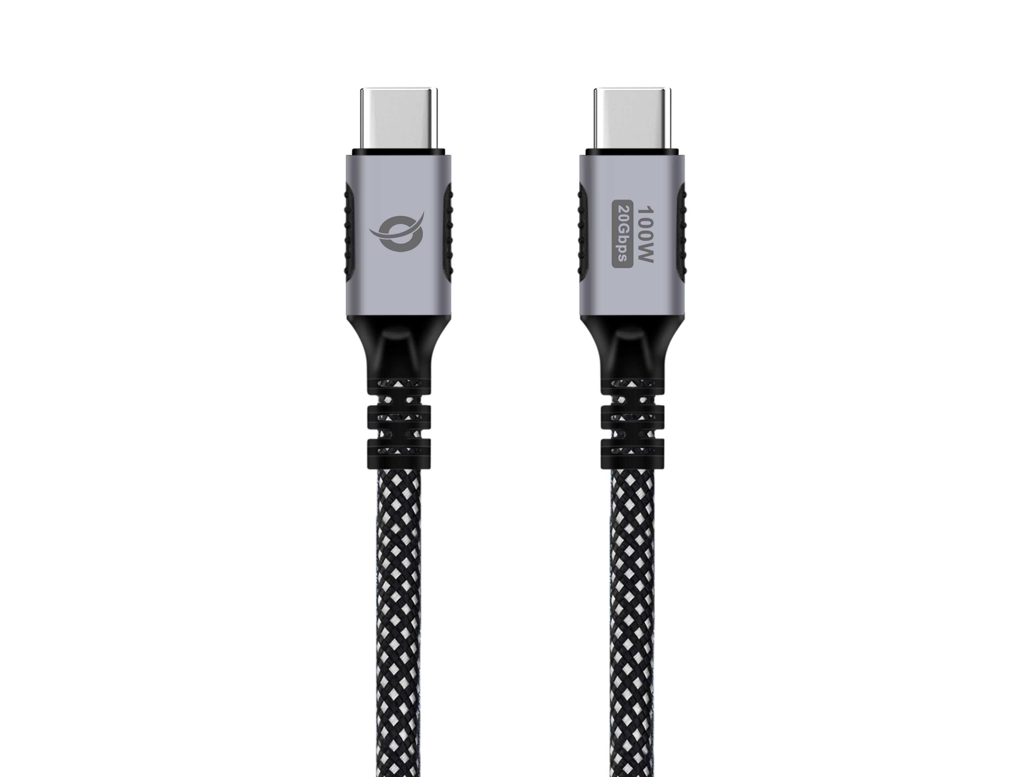 Conceptronic ETTA07B20 USB 3.2 Gen 2x2 C-C PD 3.0 100W Kabel, 2m, 20V 5A, 20Gbps, 4K60Hz, E-Mark, 2 m, USB C, USB C, USB 3.2 Gen 2x2, 20 Gbit/s