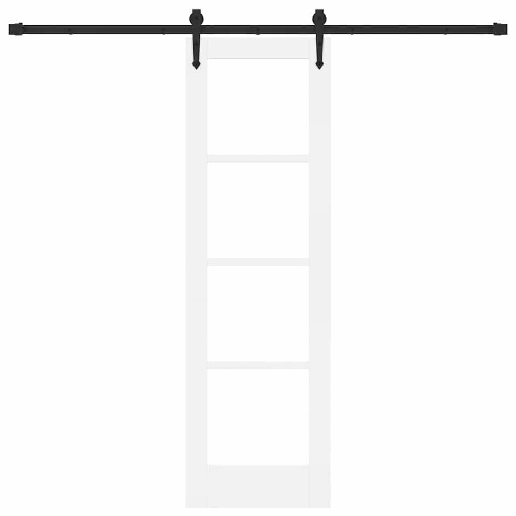 vidaXL Schiebetür ORKDAL Weiß 61 x 198,5 cm Holz und Metall