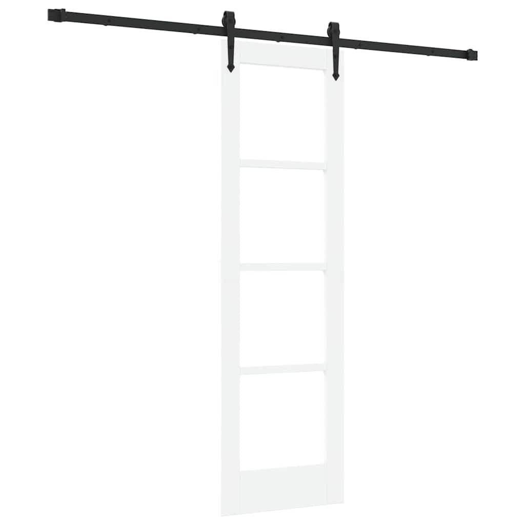 vidaXL Schiebetür ORKDAL Weiß 61 x 198,5 cm Holz und Metall