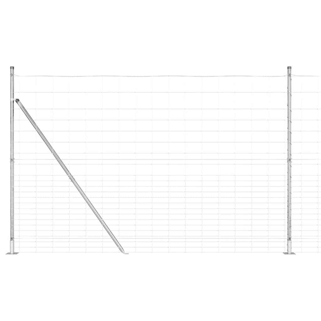 vidaXL Zaunpfosten Galvanisiert 25 x 1,6 m Stahl