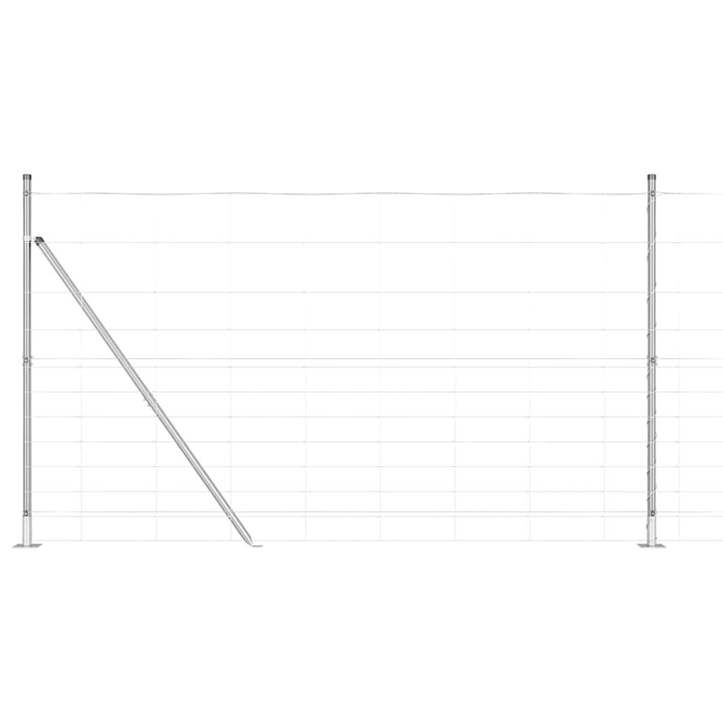 vidaXL Zaunpfosten Galvanisiert 50 x 1,4 m Stahl