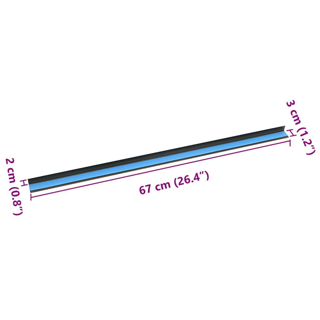 vidaXL Treppenkantenprofile 30 pcs Braun 67 x 3 x 2 cm Aluminium
