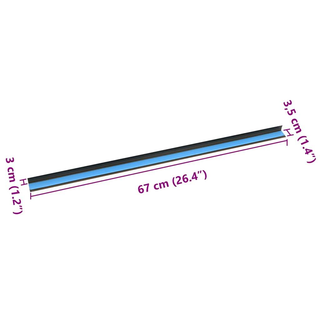 vidaXL Treppenkantenprofile 30 pcs Braun 67 x 3.5 x 3 cm Aluminium