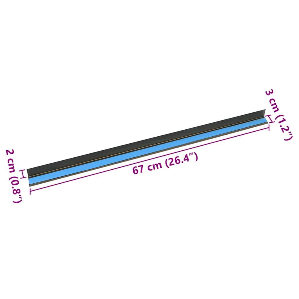 vidaXL Treppenkantenprofile 30 pcs Champagner 67 x 3 x 2 cm Aluminium