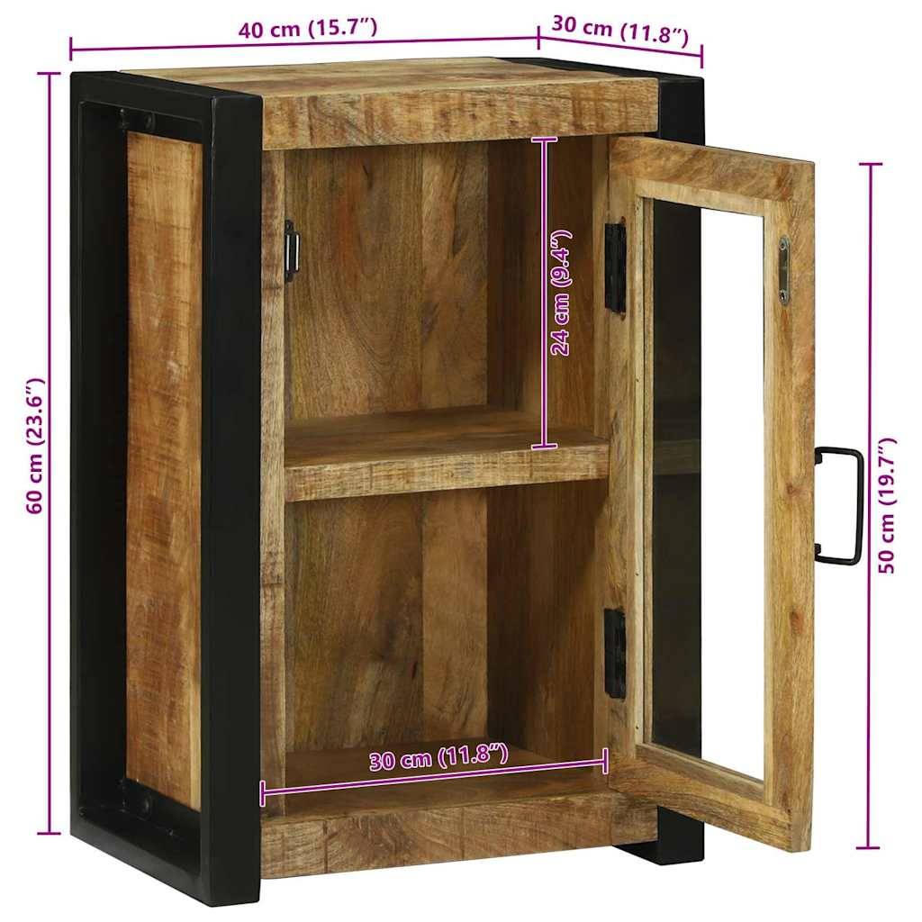 vidaXL Badezimmerschrank Braun 40 x 30 x 60 cm Massivholz Mango