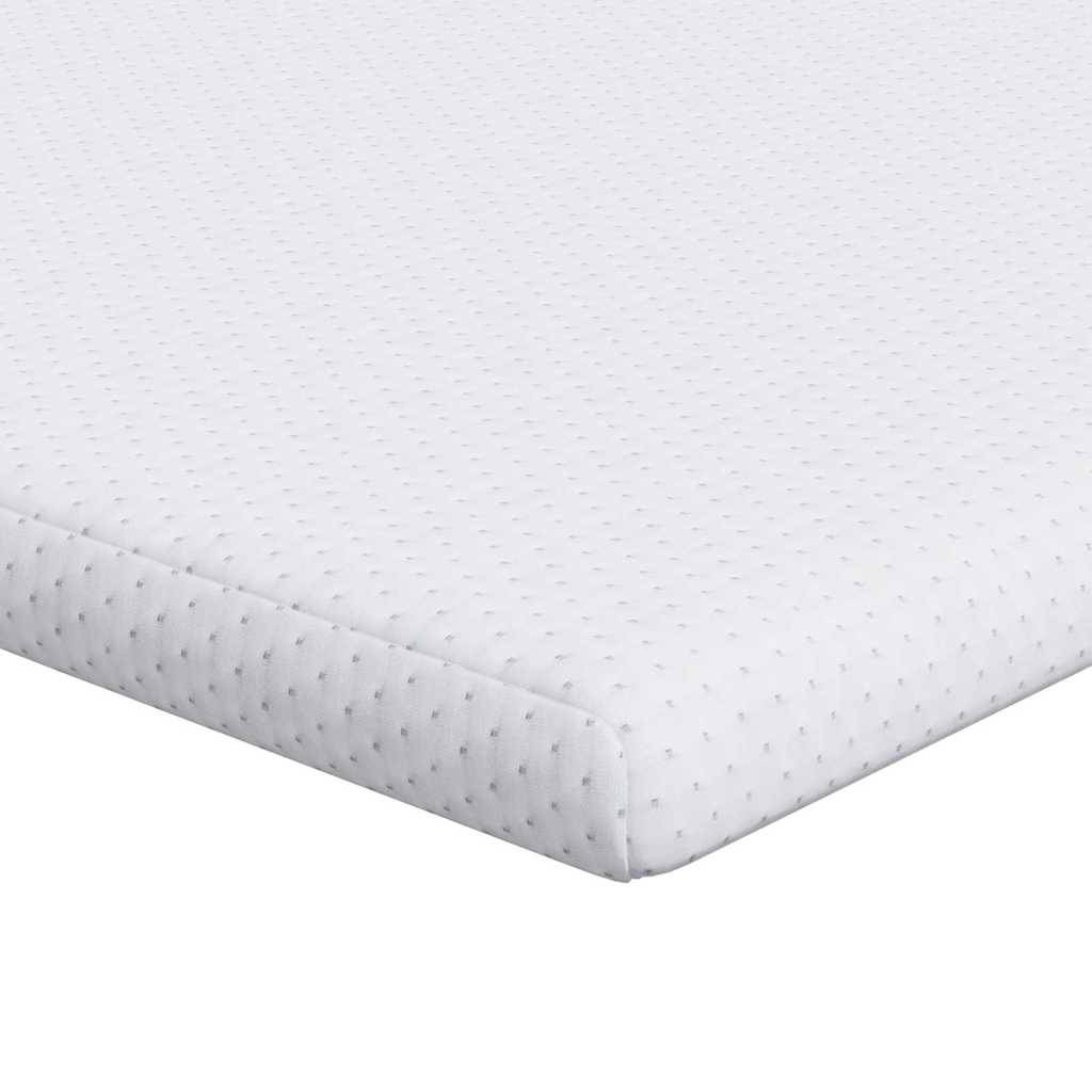 vidaXL Matratzenauflage Weiß 160 x 200 cm Jacquard Stoff