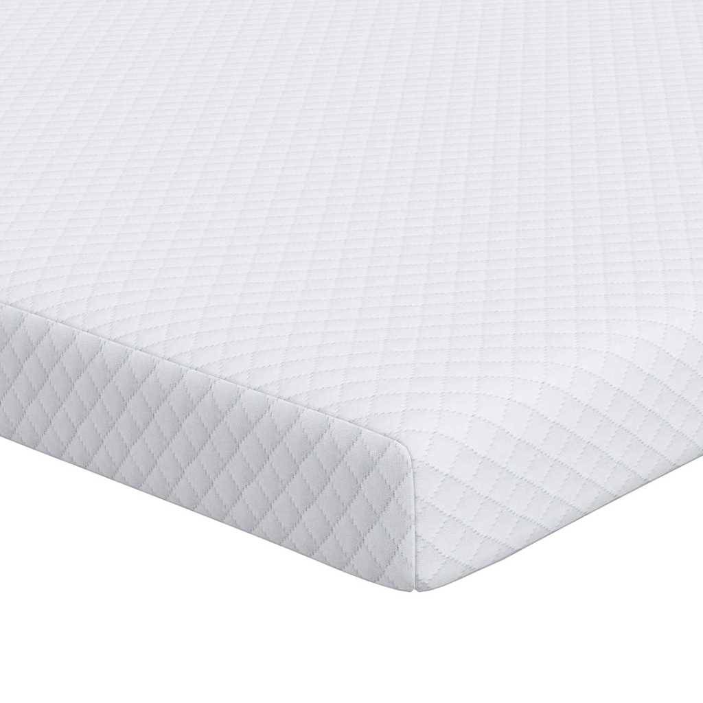 vidaXL Matratzenauflage Weiß 120 x 200 cm Jacquard Stoff