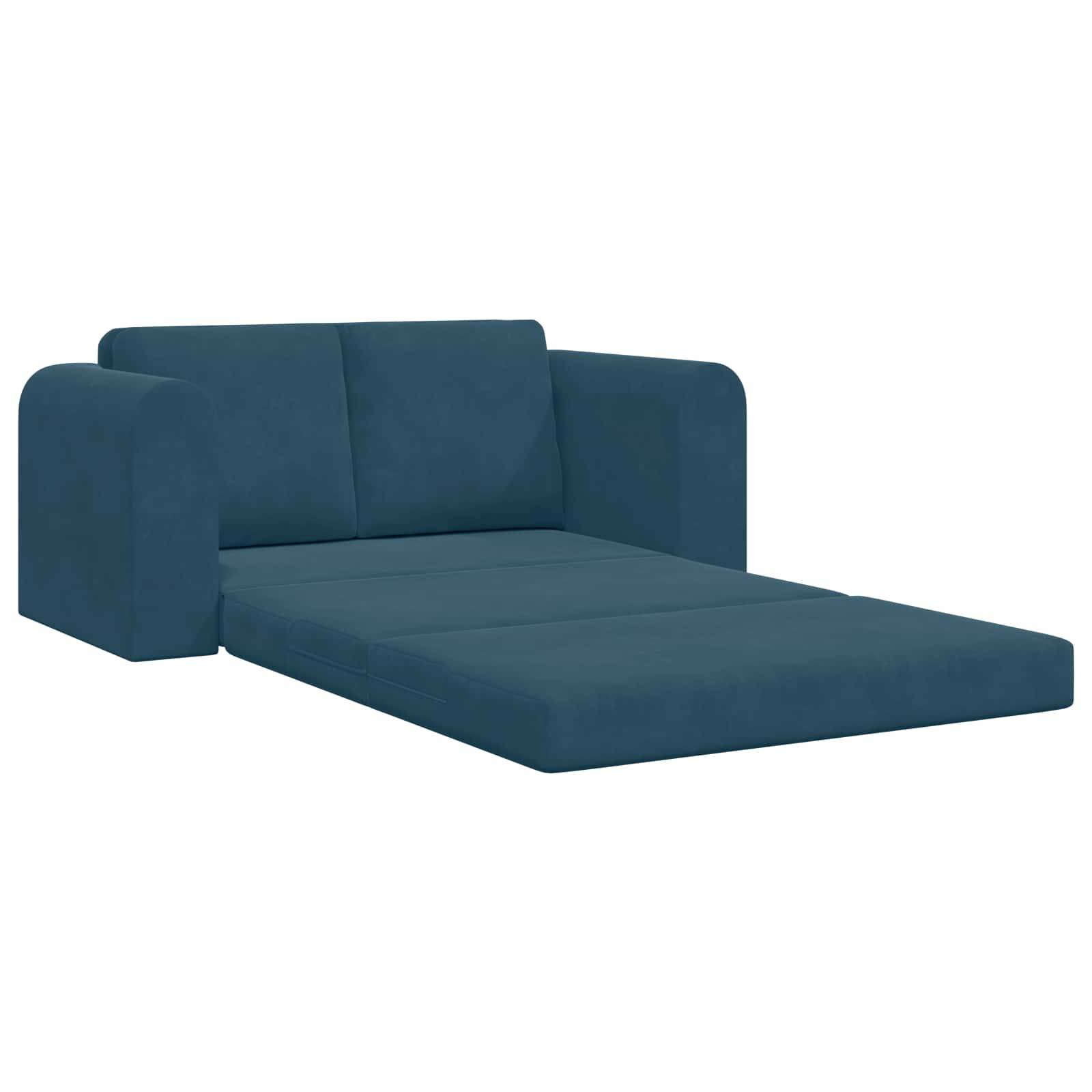 vidaXL Schlafsofa Blau 148 x 71 x 83 cm Samt