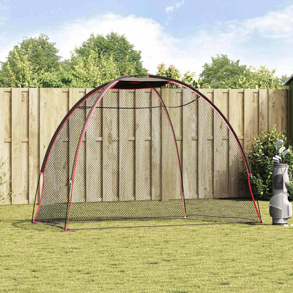 vidaXL Golf Trainingshilfe Schwarz 314 x 150 x 206 cm Polyester