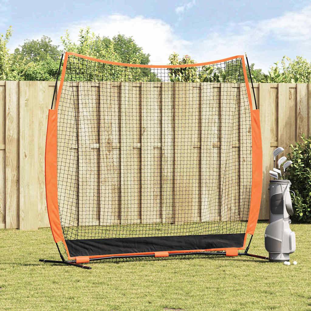 vidaXL Golf Trainingshilfe Schwarz 250 x 106,5 x 210 cm Polyester