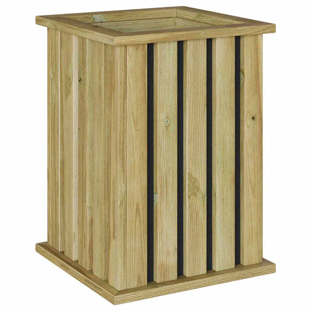 vidaXL Pflanzkästen Braun 33 x 33 x 45 cm Imprägniertes Kiefernholz