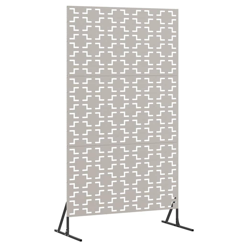 vidaXL Sichtschutz Grau 100 x 50 x 180 cm Wetterfeststahl