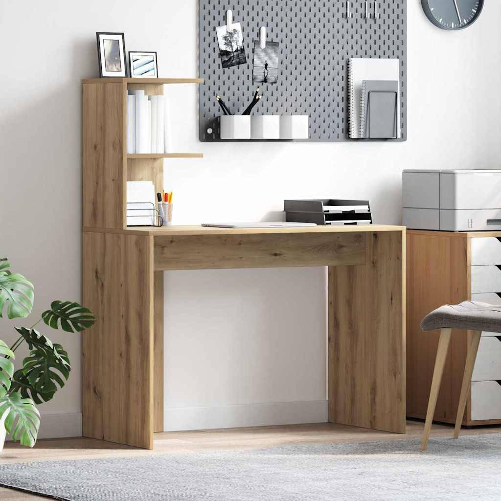 vidaXL Schreibtisch Artisan-Eiche Holzwerkstoff 102 x 50 x 124 cm