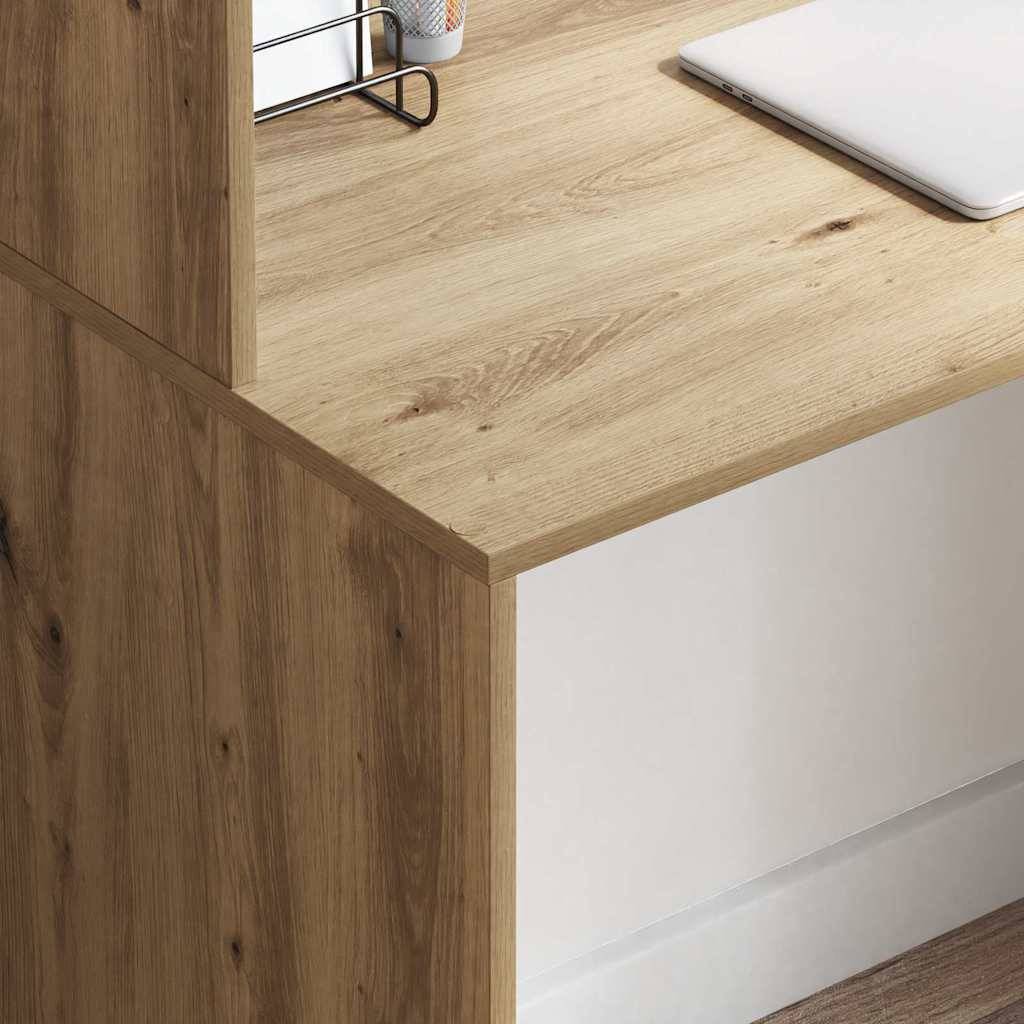 vidaXL Schreibtisch Artisan-Eiche Holzwerkstoff 102 x 50 x 124 cm