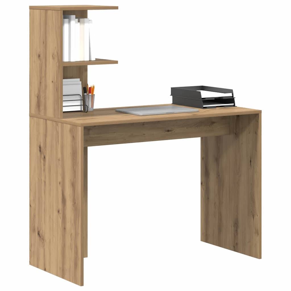 vidaXL Schreibtisch Artisan-Eiche Holzwerkstoff 102 x 50 x 124 cm