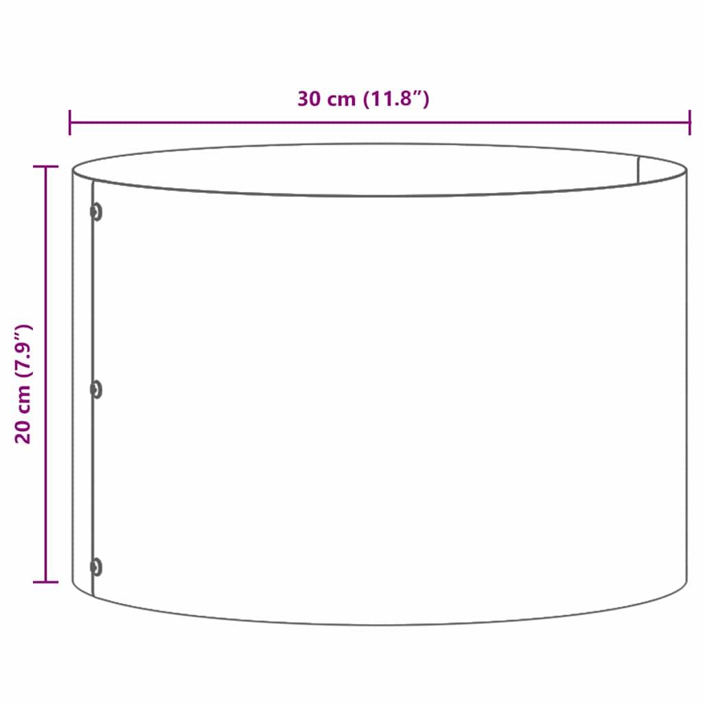 vidaXL Pflanzenring 5 pcs Anthrazit 30 x 30 x 20 cm