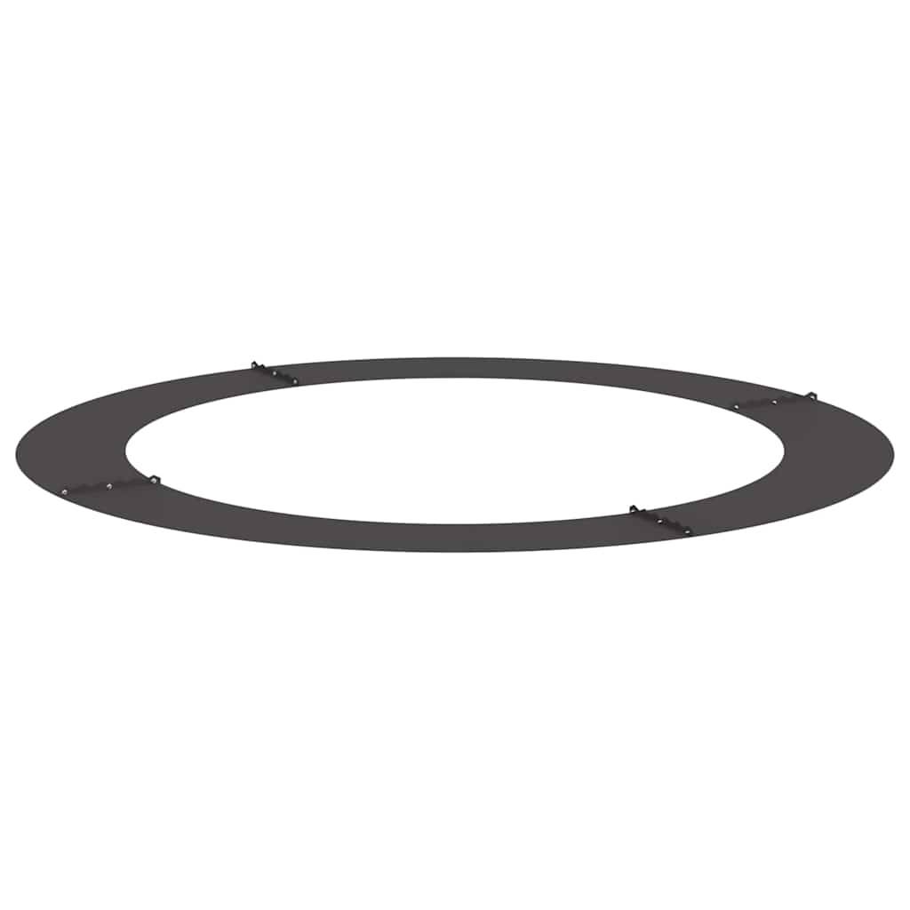 vidaXL geeignet für flache Baumringe 5 pcs Schwarz Ø90 / 120 cm Stahl