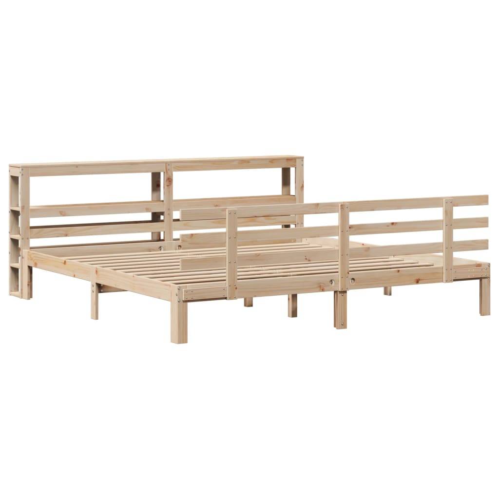 vidaXL Bettgestell mit Kopfteil ohne Matratze 200x200 cm