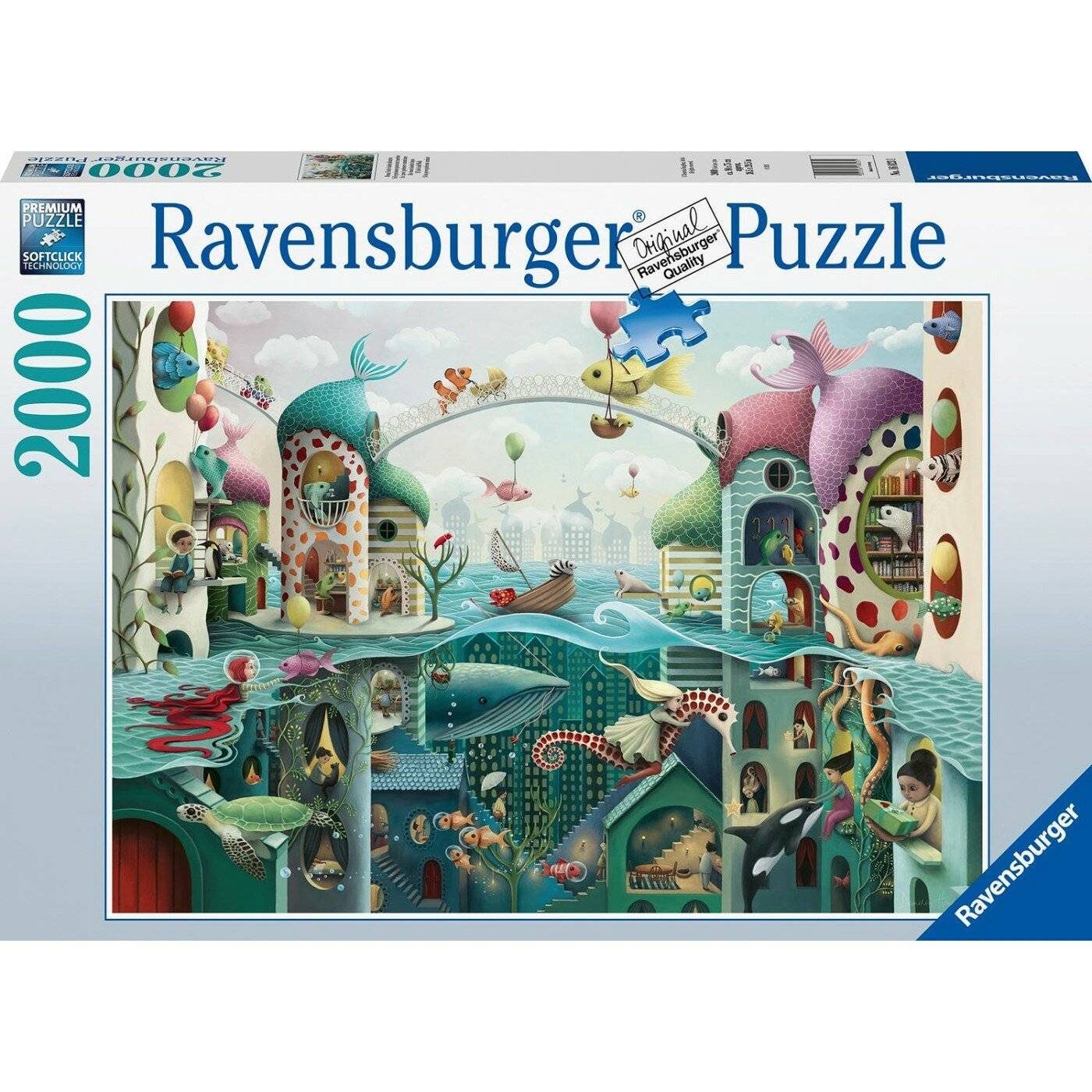 RAVENSBURGER Puzzle Wenn Fische laufen könnten 2000 Teile