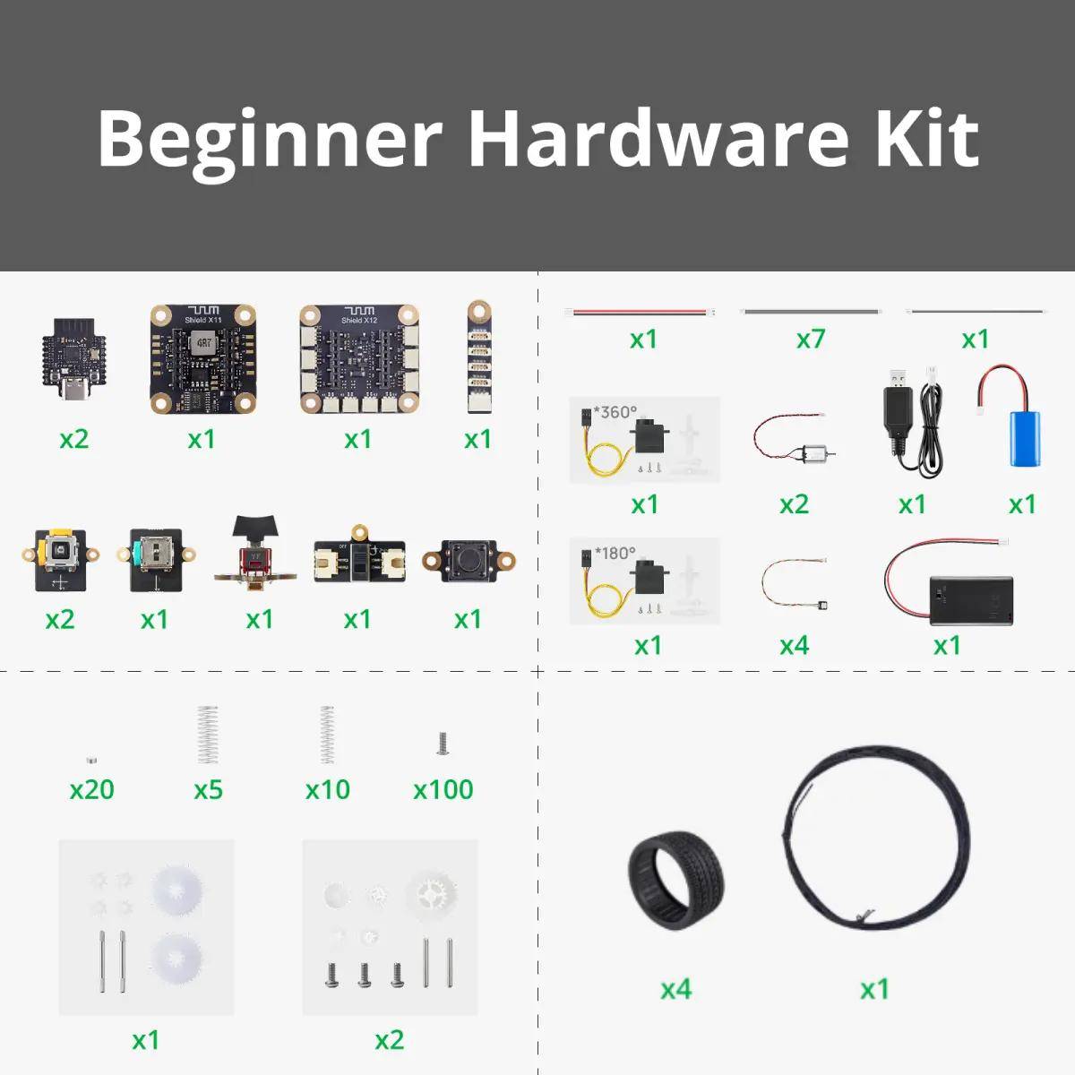 Bambu Lab Cyberbrick Beginner Hardware Kit - ZK004
