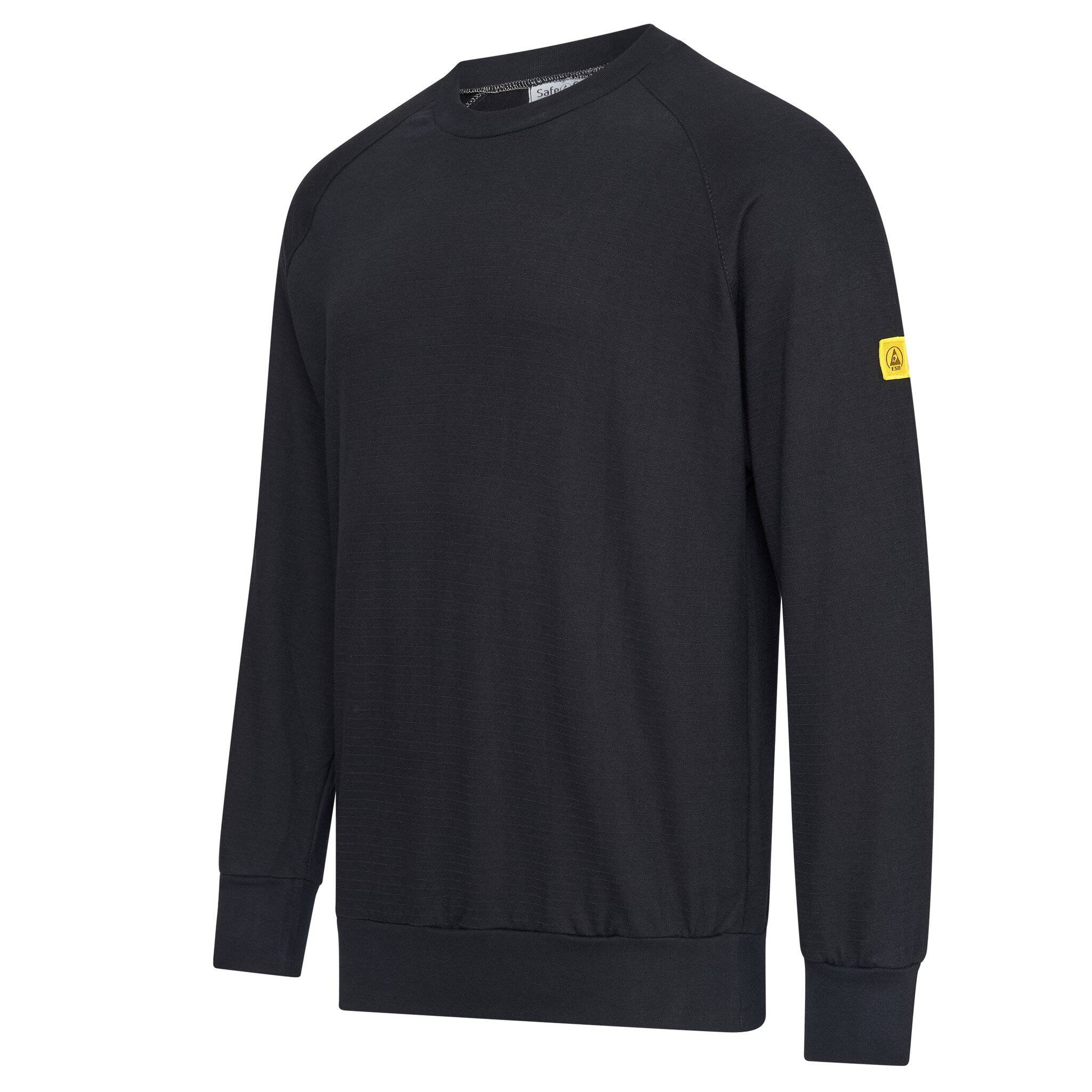 ESD-Sweatshirt, rundhals, 280g/m², schwarz, XXS