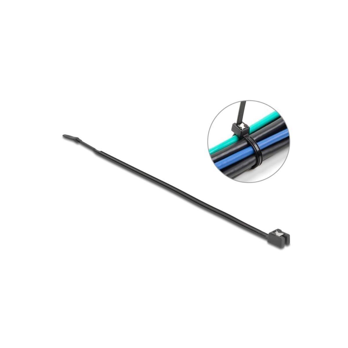 DELOCK KBI selbstschneidend L200 x B 4,8 mm 50 Stück schwarz Installation / Reinigung Kennzeichnung