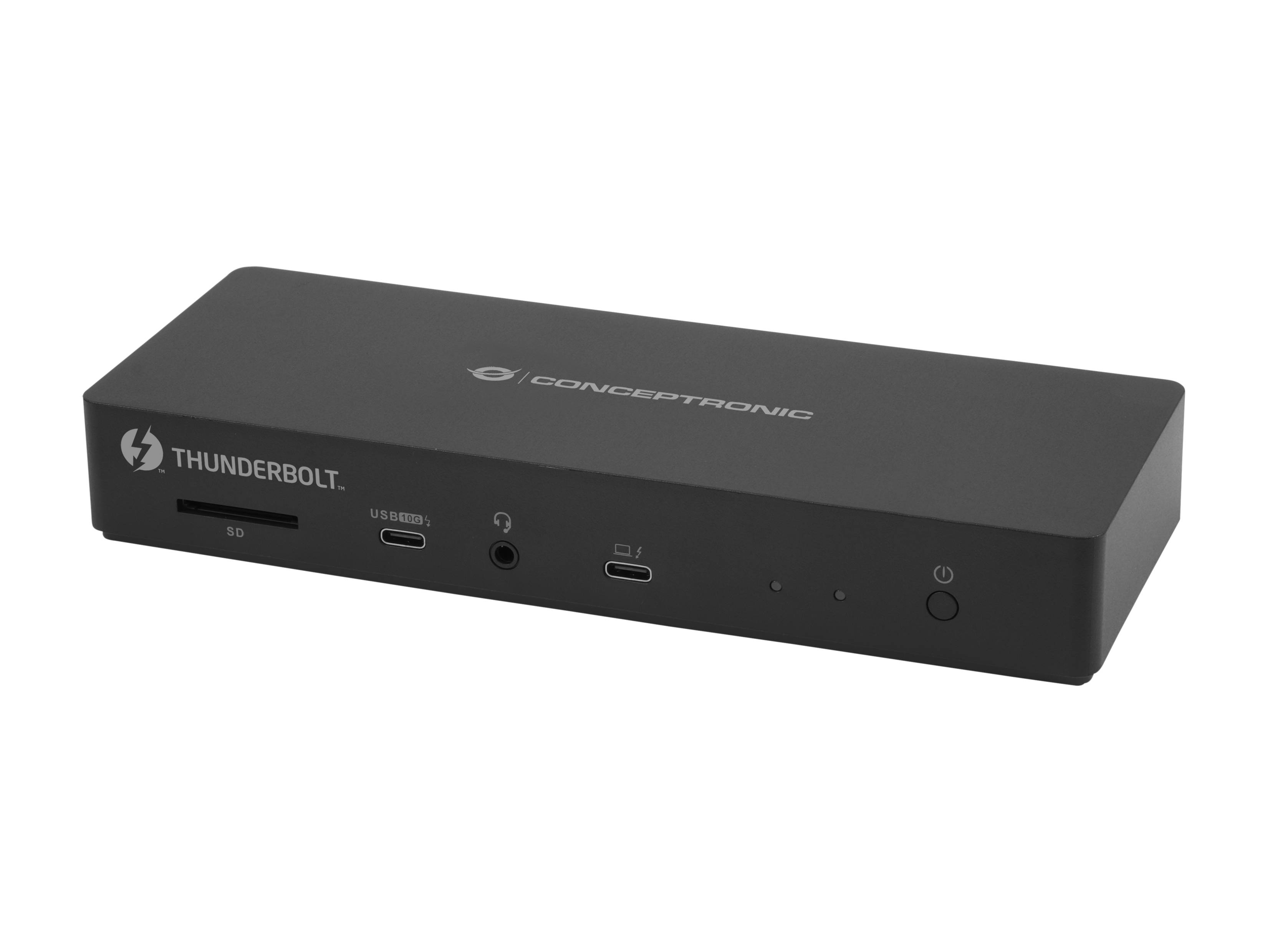 Conceptronic DONN30B 13-in-1 Thunderbolt 4 Dockingstation, Kabelgebunden, Thunderbolt 4, 96 W, 3,5 mm, 10,100,1000,2000,2500 Mbit/s, IEEE 802.3bz