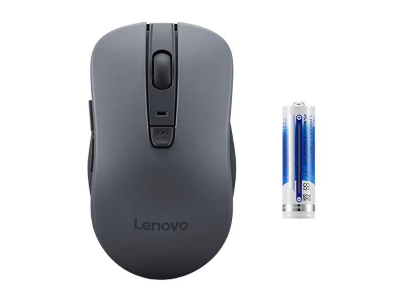 Lenovo WL310 - Maus - leise - optisch - 6 Tastenkabellos - Bluetooth 5.0 - Grau