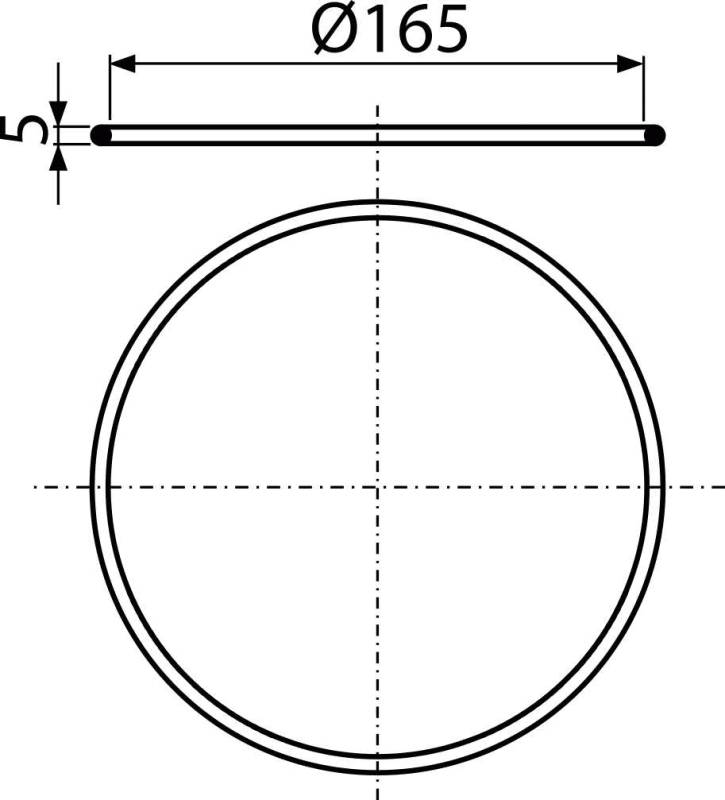AlcaDrain Dichtung für Edelstahl-Dichtungflansch für Bodenablauf