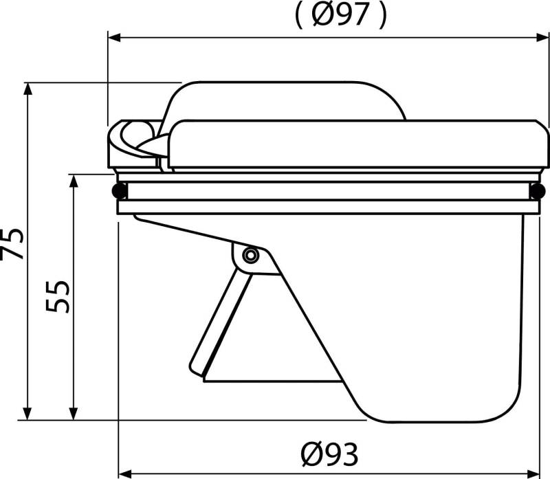 AlcaDrain Kombi-Geruchsverschluss SMART für Bodenablauf