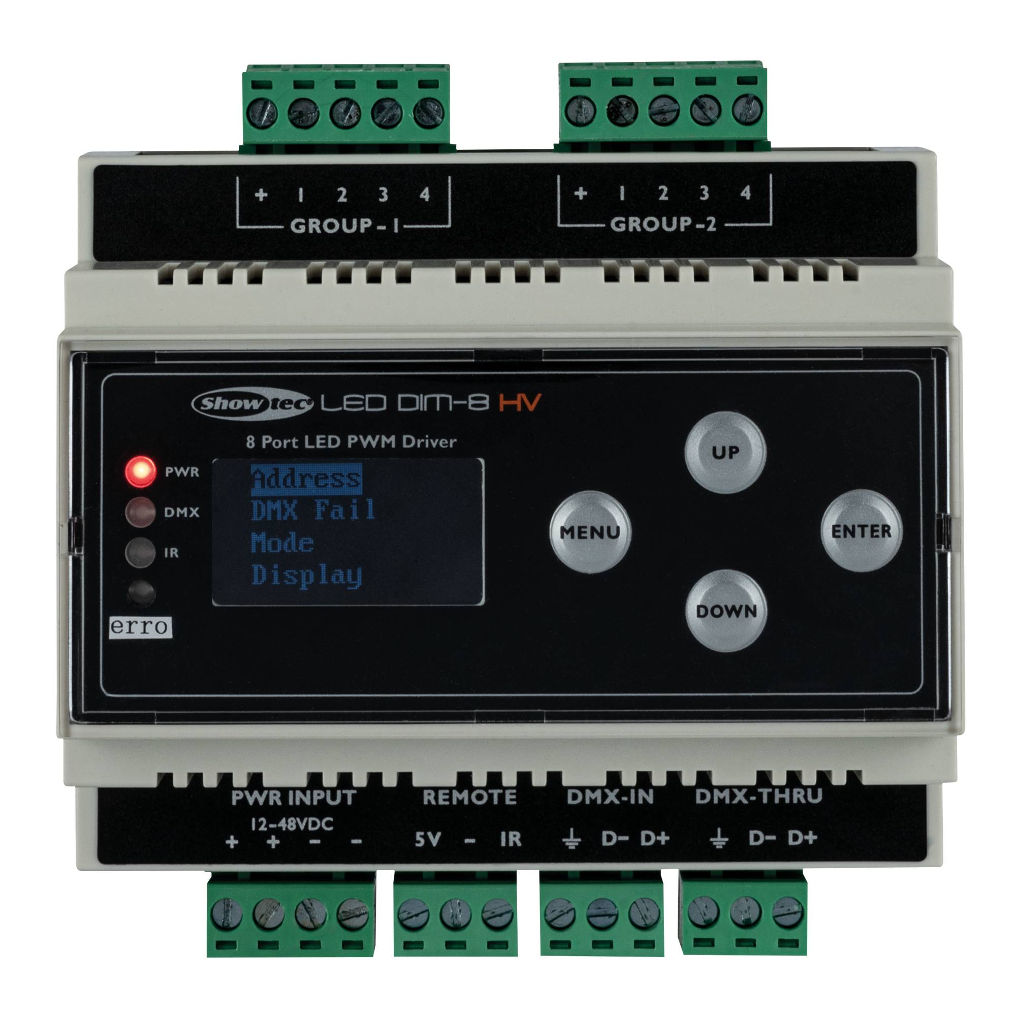 Showtec LED Dim-8 HV DIN-Schiene