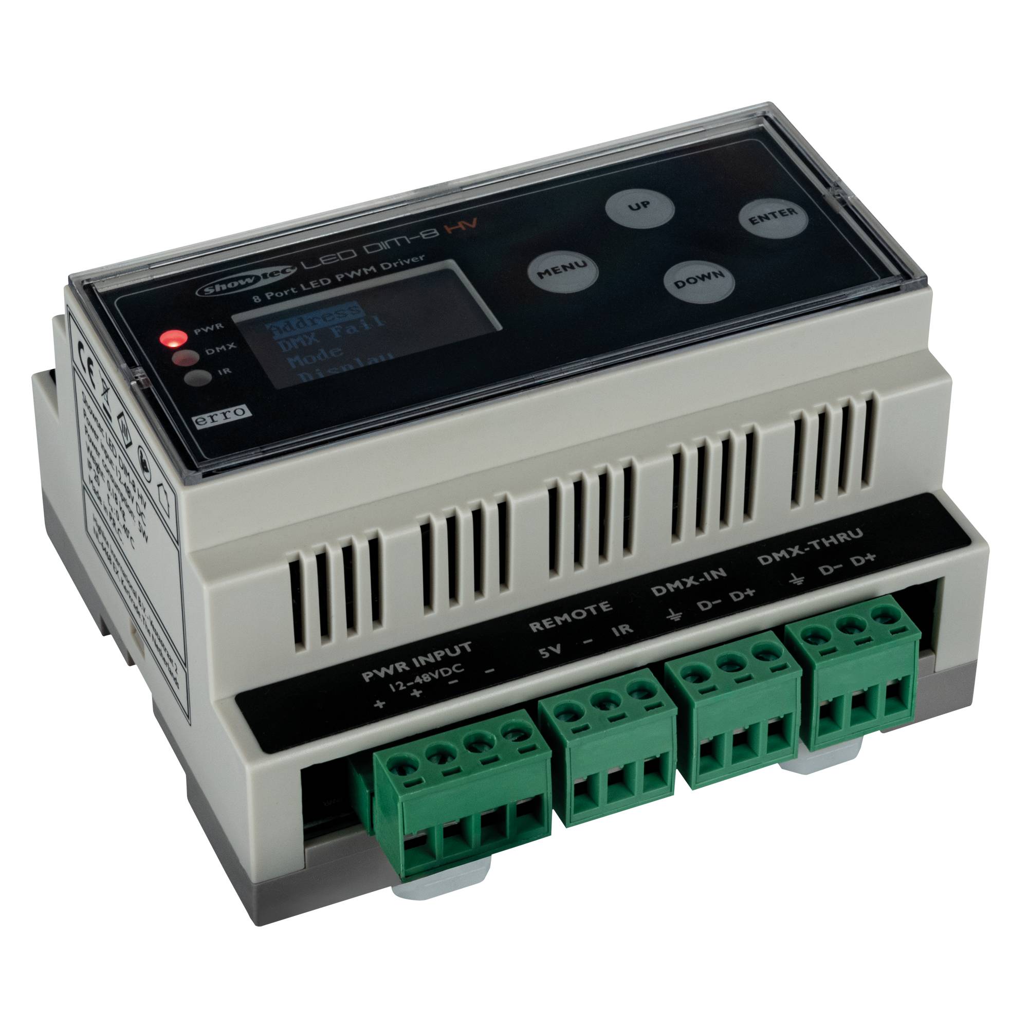 Showtec LED Dim-8 HV DIN-Schiene