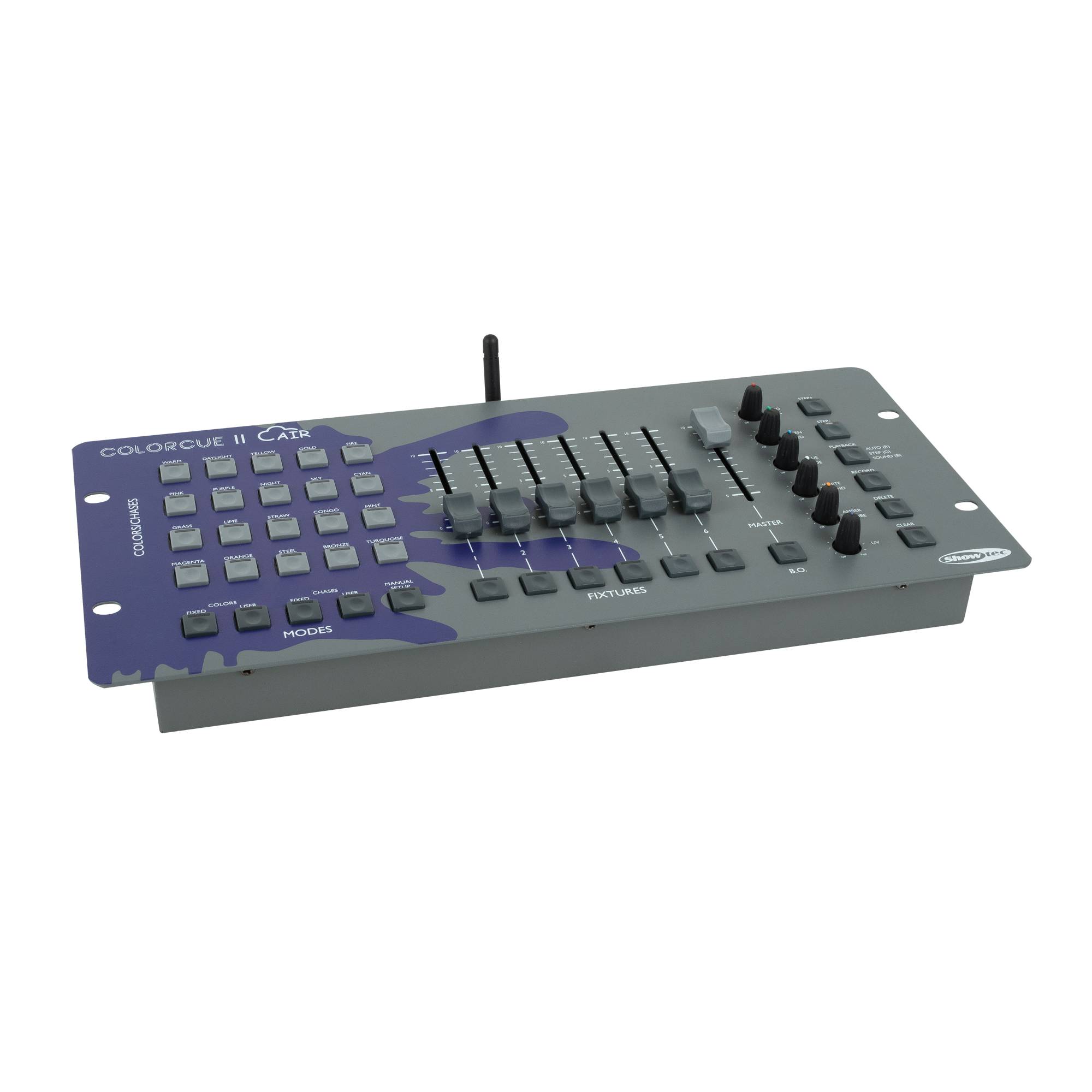 Showtec ColorCue 2 Air Intelligenter, batteriebetriebener LED-Controller mit Wireless DMX, 6 Fadern und 6 Farben