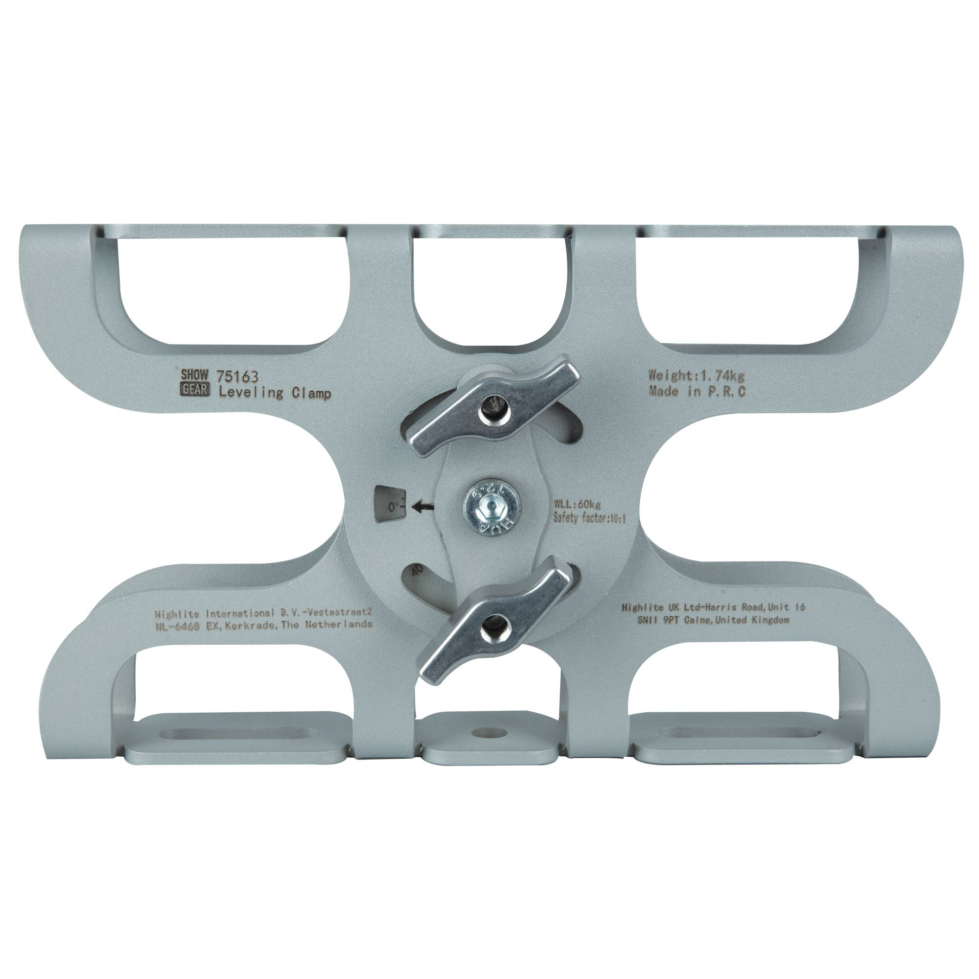 Showgear Levelling Clamp - Silver Zum Ausgleich schräger Befestigungspunkte