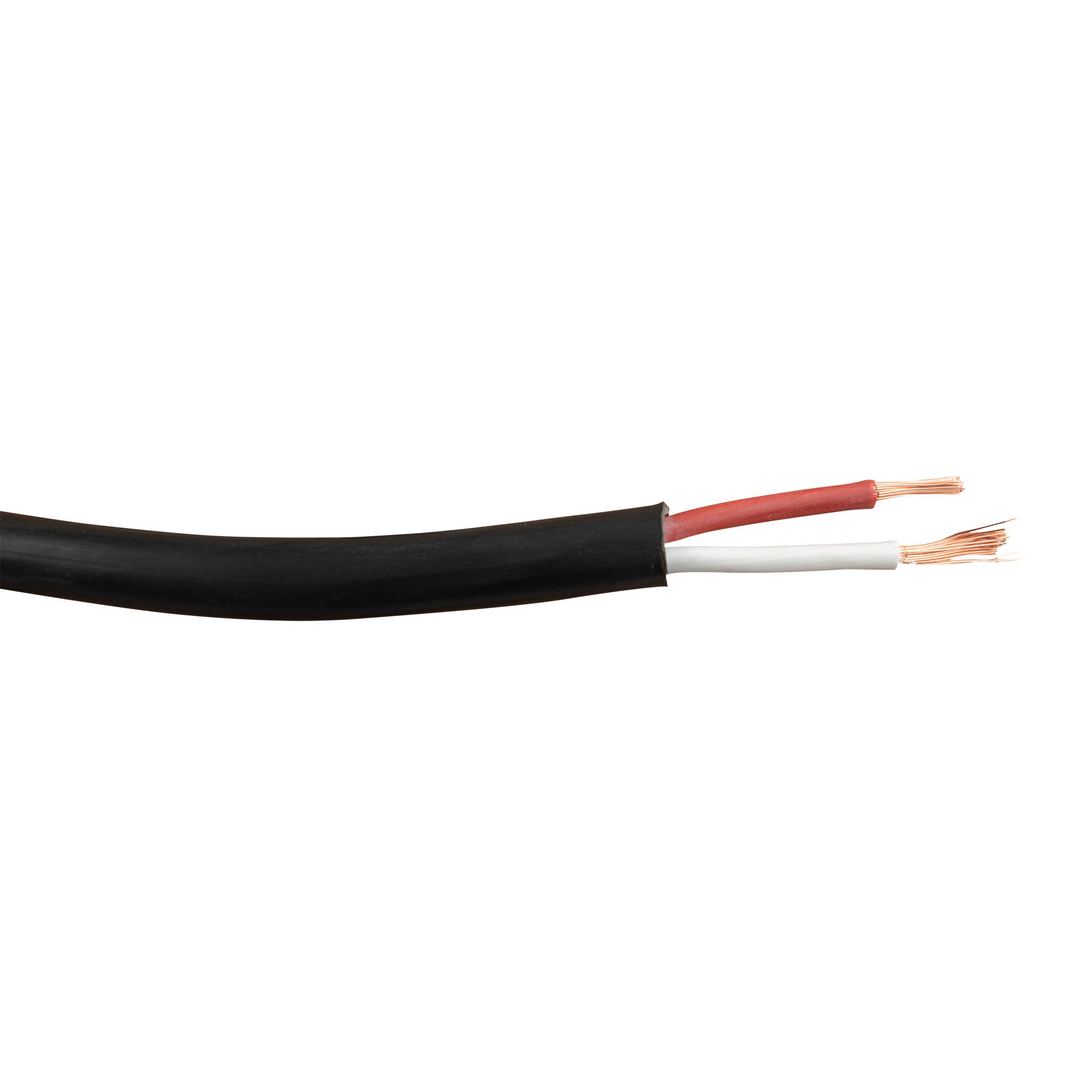 DAP SPC-225-CCA-S1b-d1-a1 - CPR Speaker Cable EN 50575 - 2x 2,5 mm² - 100 m auf Rolle - schwarze Ummantelung