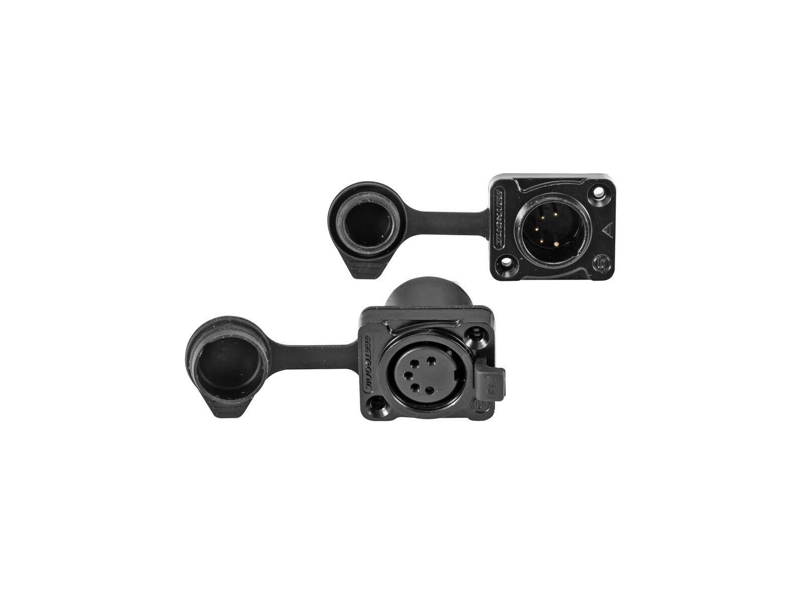 EUROLITE IP XLR Set Stecker/Buchse 5pol für LED IP PIX Strobe RGB CW+WW