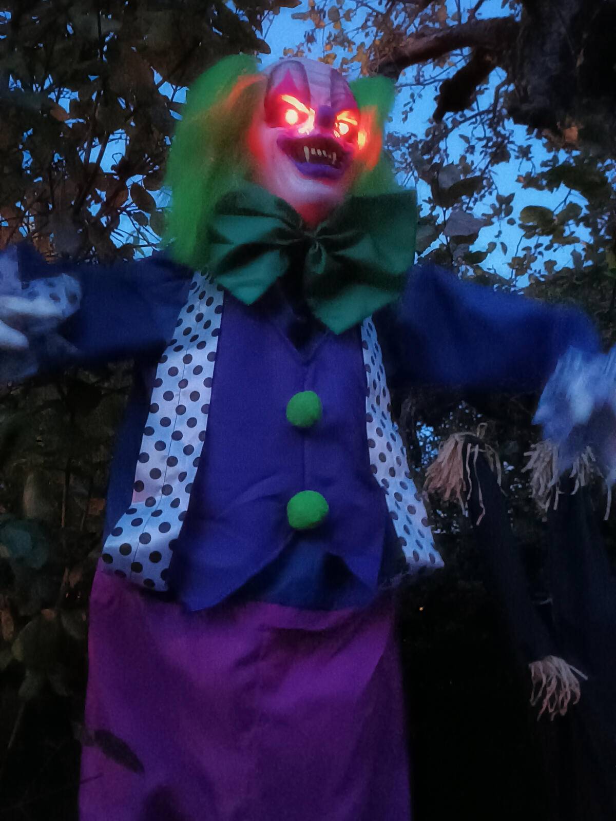 EUROPALMS Halloween Figur Clown Charly, animiert, 164cm