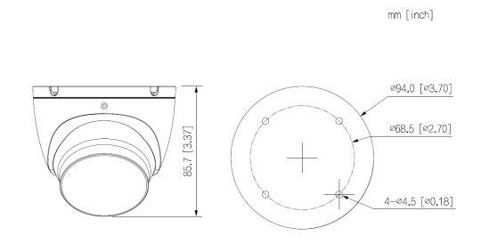 Dahua - HAC-HDW1200TLMP-0280B-S6 - HDCVI - Eyeball, - 2MP - 2,8mm fix Objektiv - DWDR, 3DNR, BLC, HLC - Multiformat (HD