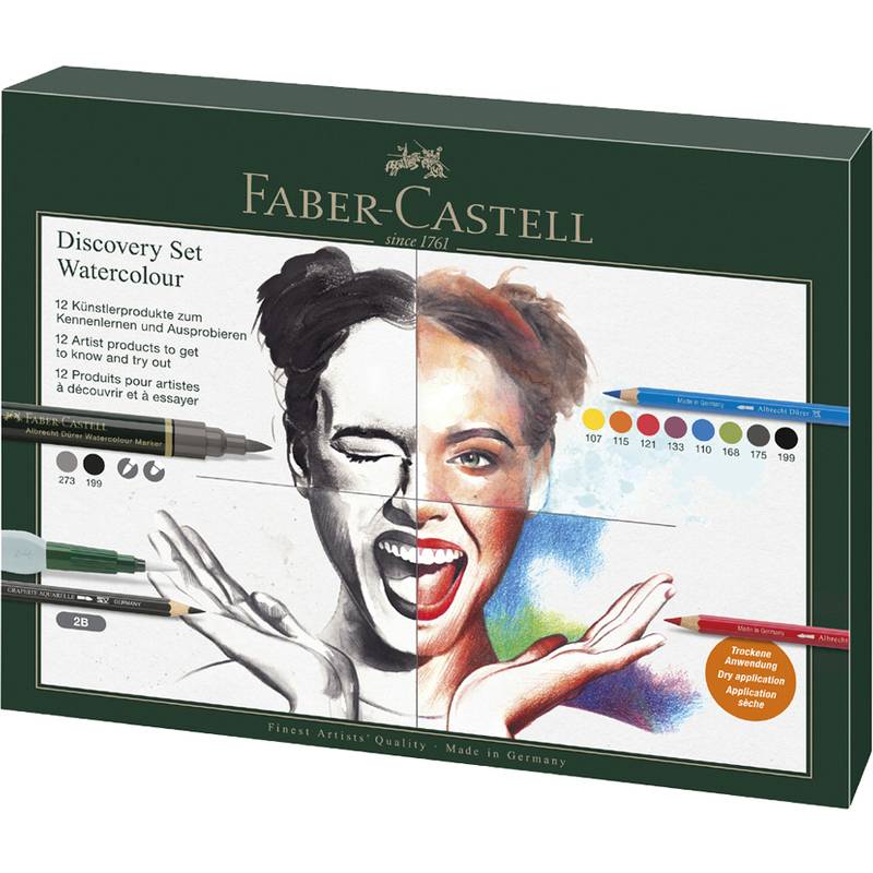 FABER-CASTELL Aquarell-Set Discovery, 12-teilig