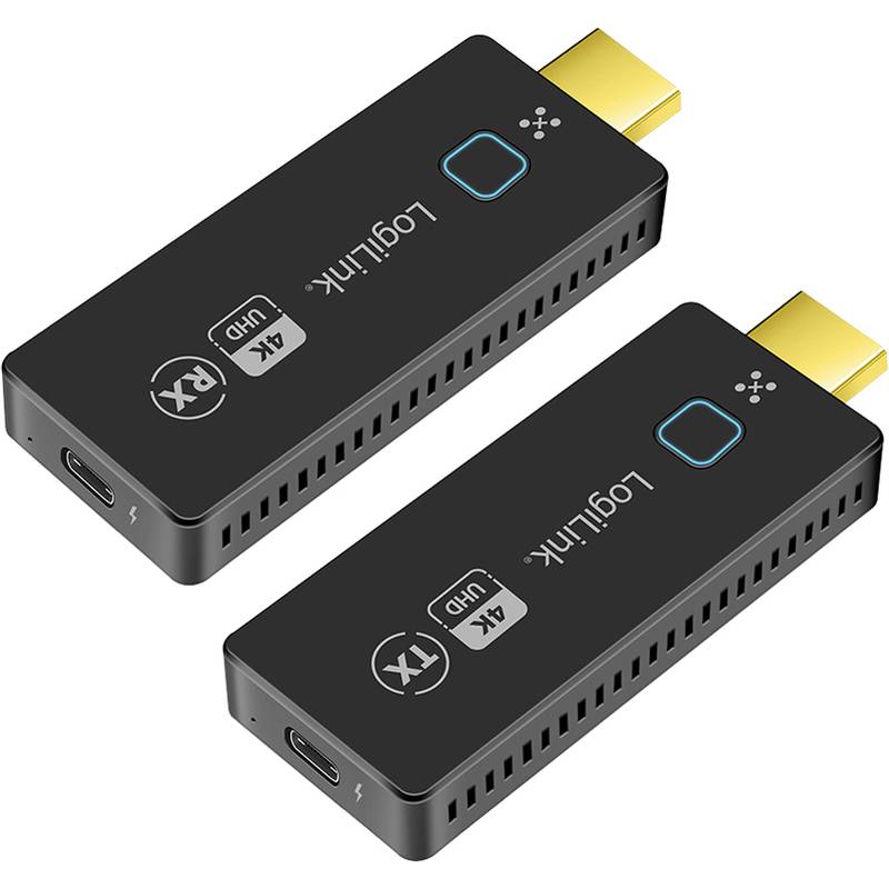 LogiLink Wireless HDMI Extender Set, 4K/60Hz, 50 m, schwarz