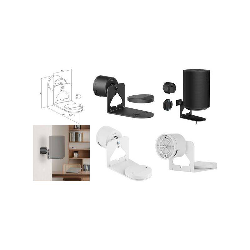 LogiLink Lautsprecher-Wandhalterung für SONOS ERA, weiß
