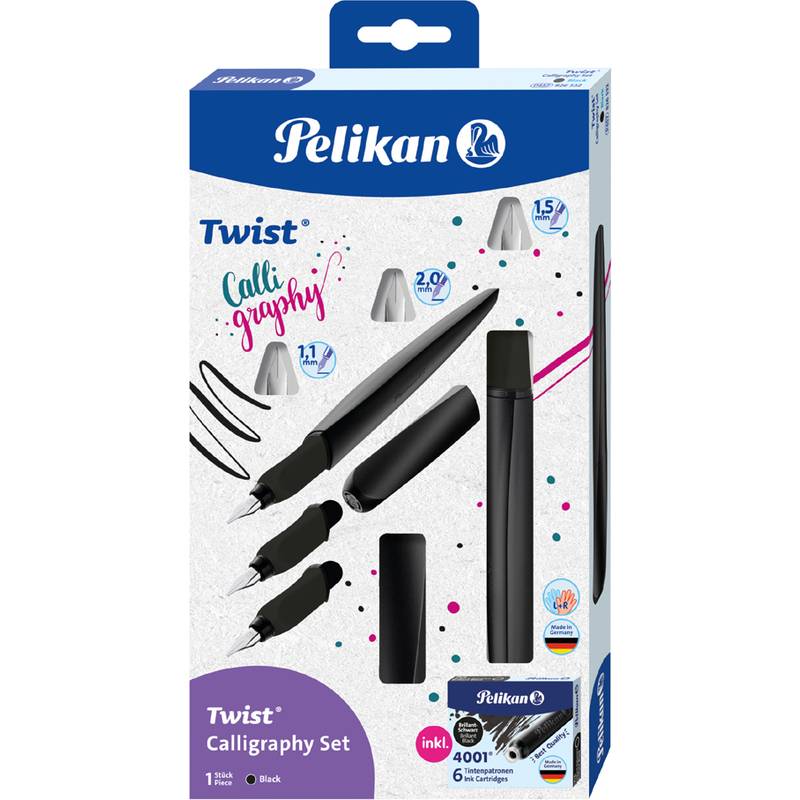 Pelikan Kalligrafie-Füllhalter Twist Calligraphy, Set