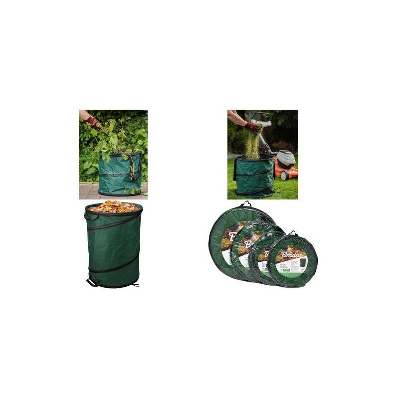 Bradas Gartensack POP UP, 120 Liter, dunkelgrün