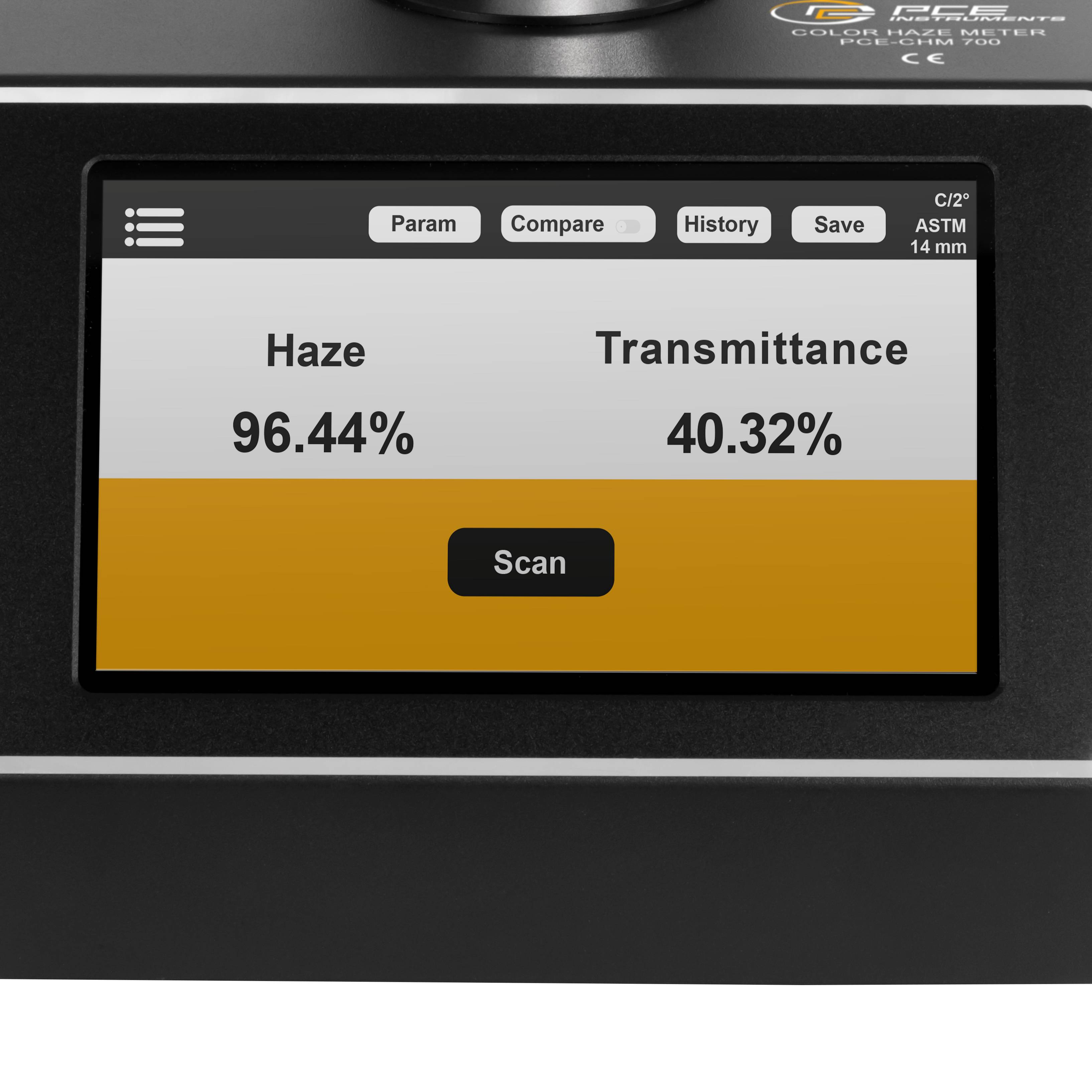 PCE Instruments Spektralphotometer PCE-CHM 700 |Trübung 0...1000 NTU |Pt-Co 0...1000 |Transmission & Klarheit 0...100 %