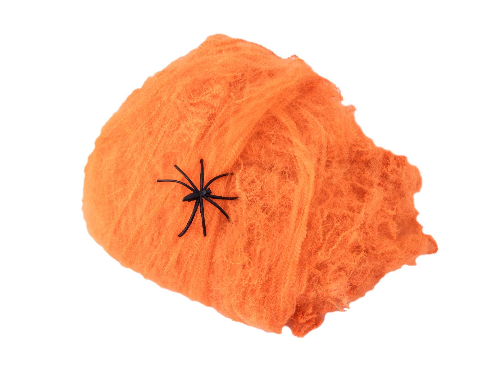 EUROPALMS Halloween Spinnennetz orange 20g