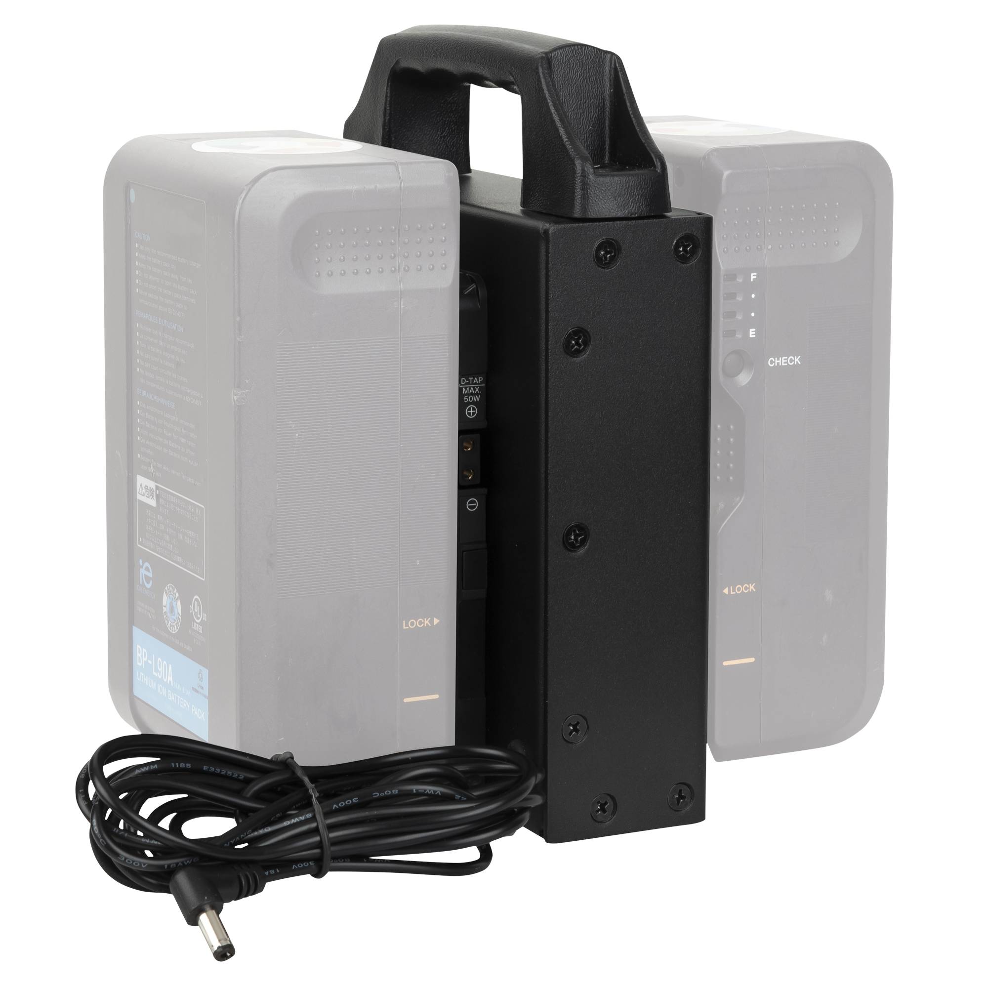 Showtec V-Mount Battery Holder for Media Panel Für zwei Batterien