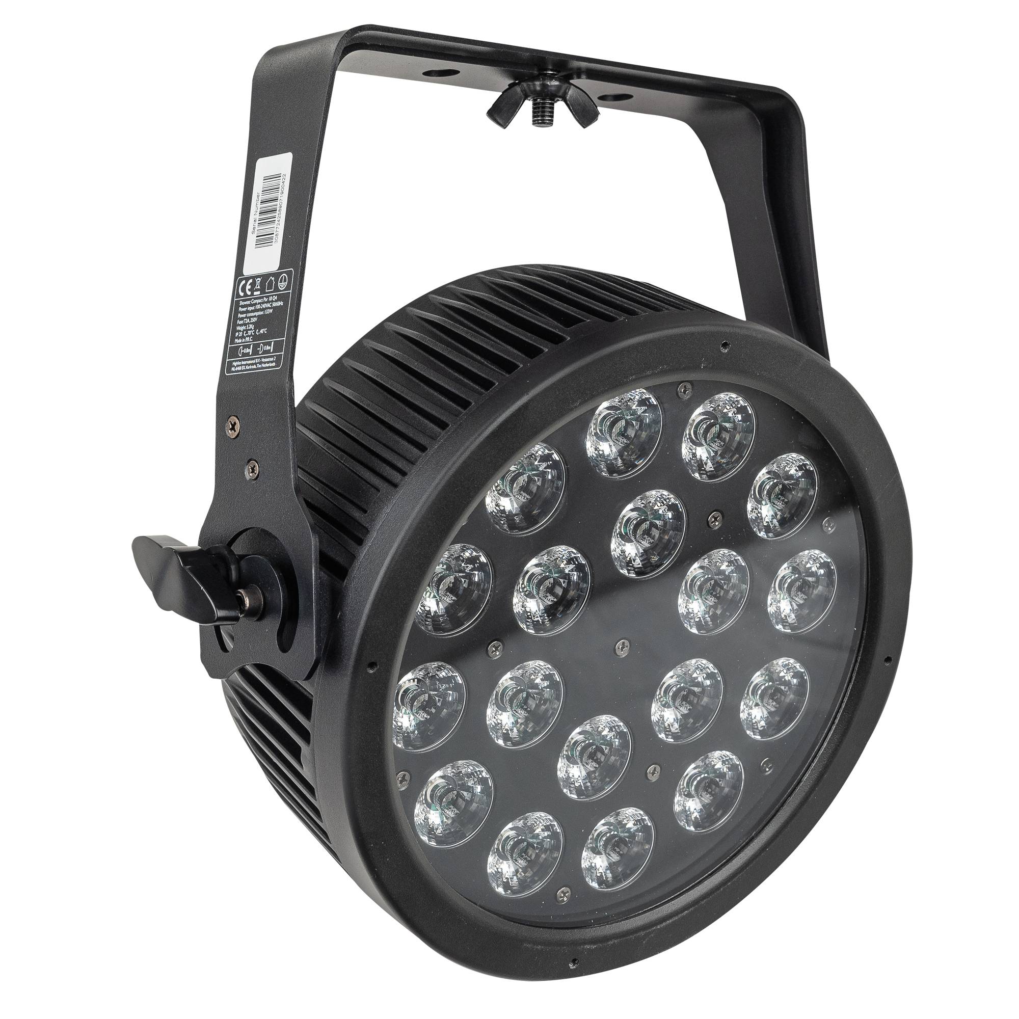 Showtec Compact Par 18 Q4 18x 7 W RGBW LED PAR - schwarz